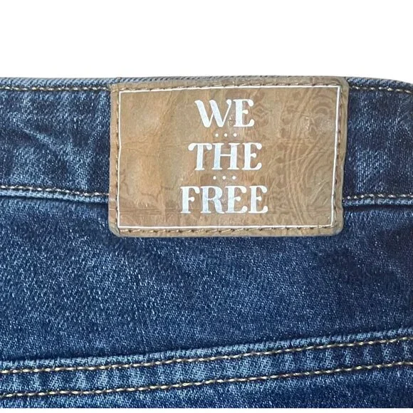 We The Free People The Pacifica High Rise Slim Straight Leg Jeans Women Size 31 - Picture 6 of 14